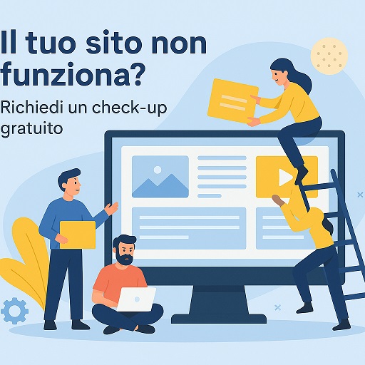 Il tuo sito non funziona? Richiedi un check-up gratuito